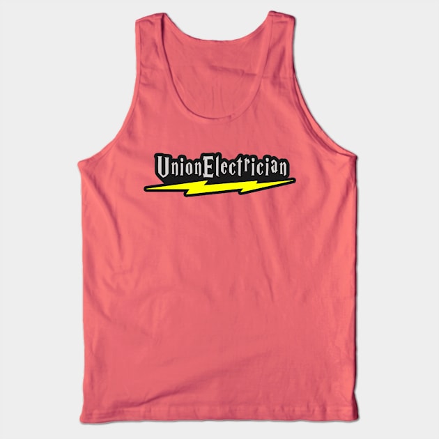 Union Electrician Wizard Tank Top by  The best hard hat stickers 